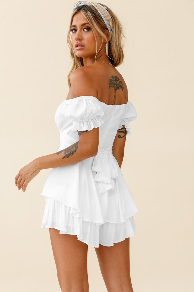 Boho Off Shoulder Romper - Dress In Beauty