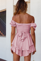 Boho Off Shoulder Romper - Dress In Beauty