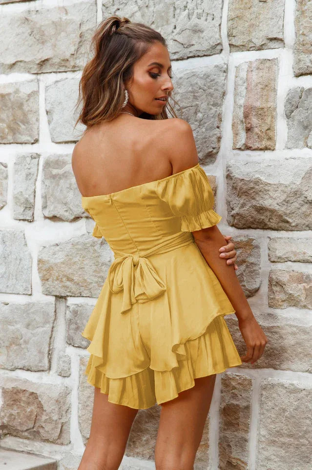 off shoulder romper - View 9 | TEVQA