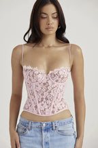 Lace Corset Top - View 6 | TEVQA