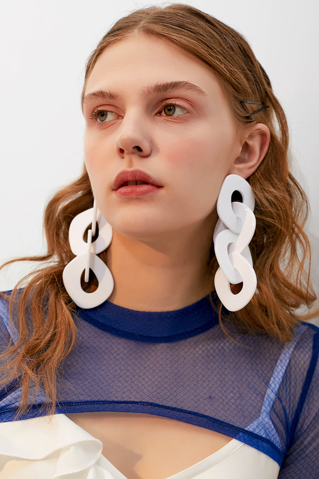 Acrylic Geometric Long Earrings | Dress In Beauty