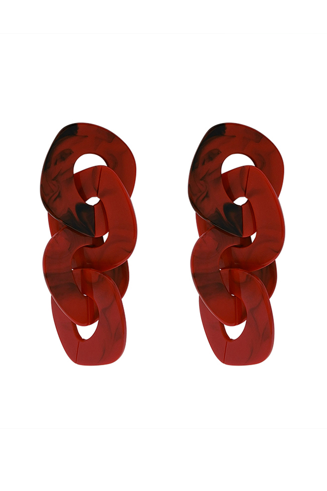 Acrylic Geometric Long Earrings | Dress In Beauty