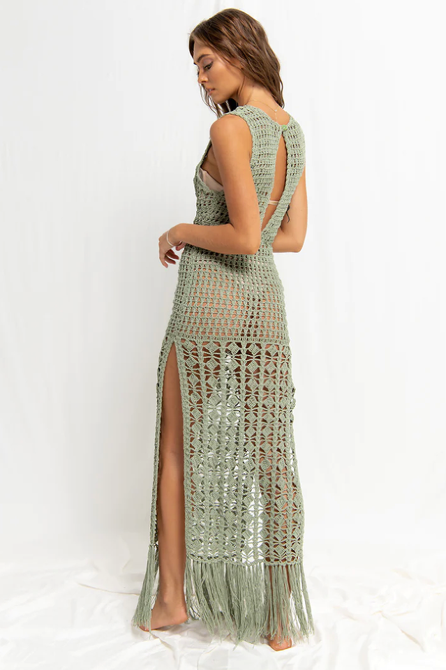 Crochet High Neck Cover Up | Dress In Beauty