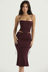 Chantelle Burgundy Satin Bra | Dress In Beauty