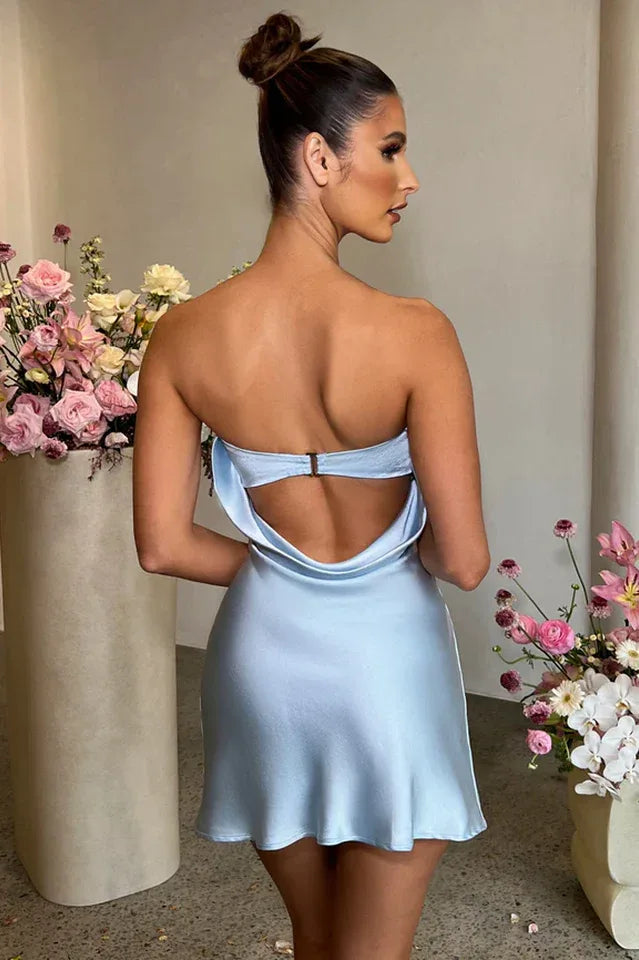 Strapless Satin Slip Dress Secondary image