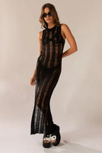 Textured knit maxi dress - View 6 | TEVQA