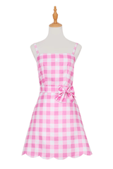 Barbie Movie Margot Pink Plaid Check Dress | Dress In Beauty