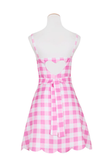 Barbie Movie Margot Pink Plaid Check Dress | Dress In Beauty
