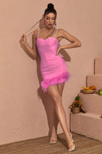 Kadence Crystal Chain Bandage Dress - View 11 | TEVQA