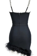 Kadence Crystal Chain Bandage Dress - View 18 | TEVQA