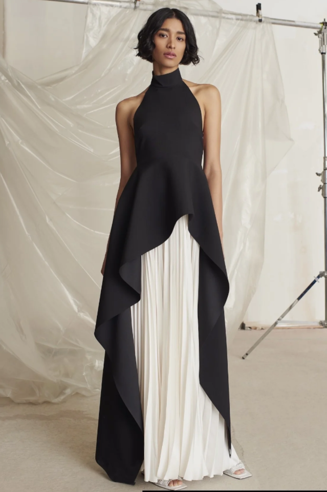 Victoria Layered Halter Gown Set | Dress In Beauty