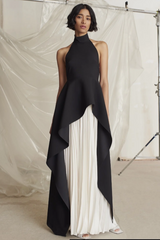 Victoria Layered Halter Gown Set | Dress In Beauty