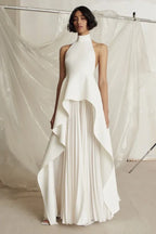 Victoria Layered Halter Gown Set - TEVQA