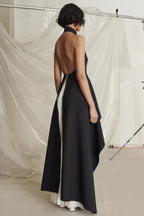 Victoria Layered Halter Gown Set - TEVQA