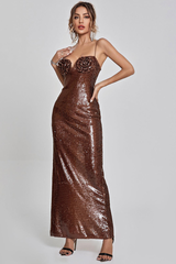 Lorelei Brown Sequin Dress | Dress In Beauty