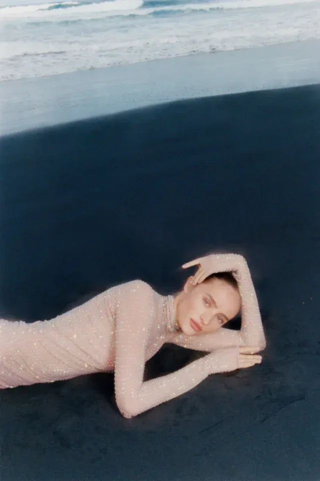 Crystal Nude Dress - TEVQA