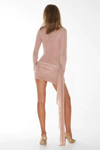 Crystal Nude Dress - TEVQA