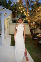 Frances Floral Applique Maxi Dress - View 6 | TEVQA