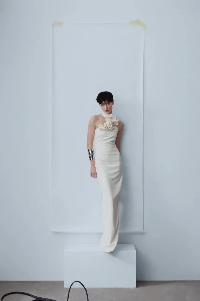Frances Floral Applique Maxi Dress - View 14 | TEVQA