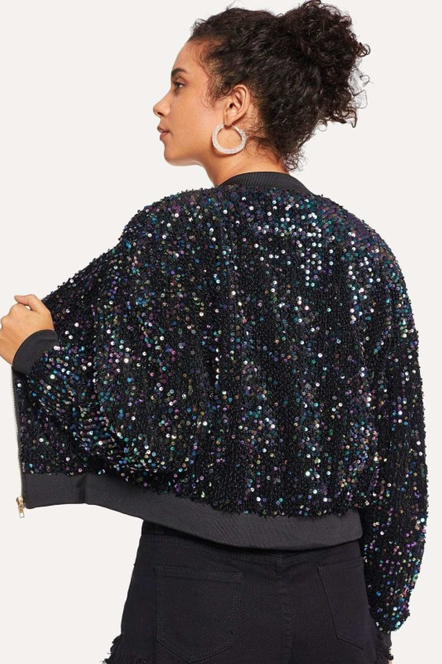 All Eyes on You Sequin Bomber Jacket | Dress In Beauty