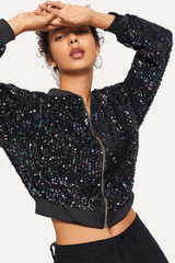 All Eyes on You Sequin Bomber Jacket | Dress In Beauty