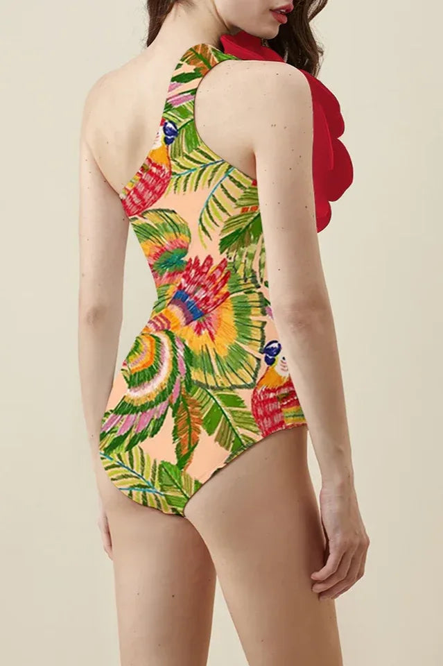 One Shoulder Swimsuit & Skirt Set Secondary image