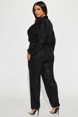 Sequin Jumpsuit - View 10 | TEVQA