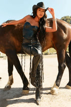 Pull Some Strings Faux Leather Pants - TEVQA