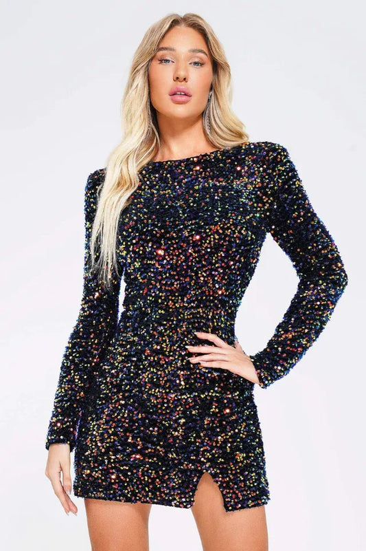 Time Will Tell Mini Dress - TEVQA