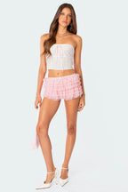 Unicorn Layered Ruffle Shorts - TEVQA