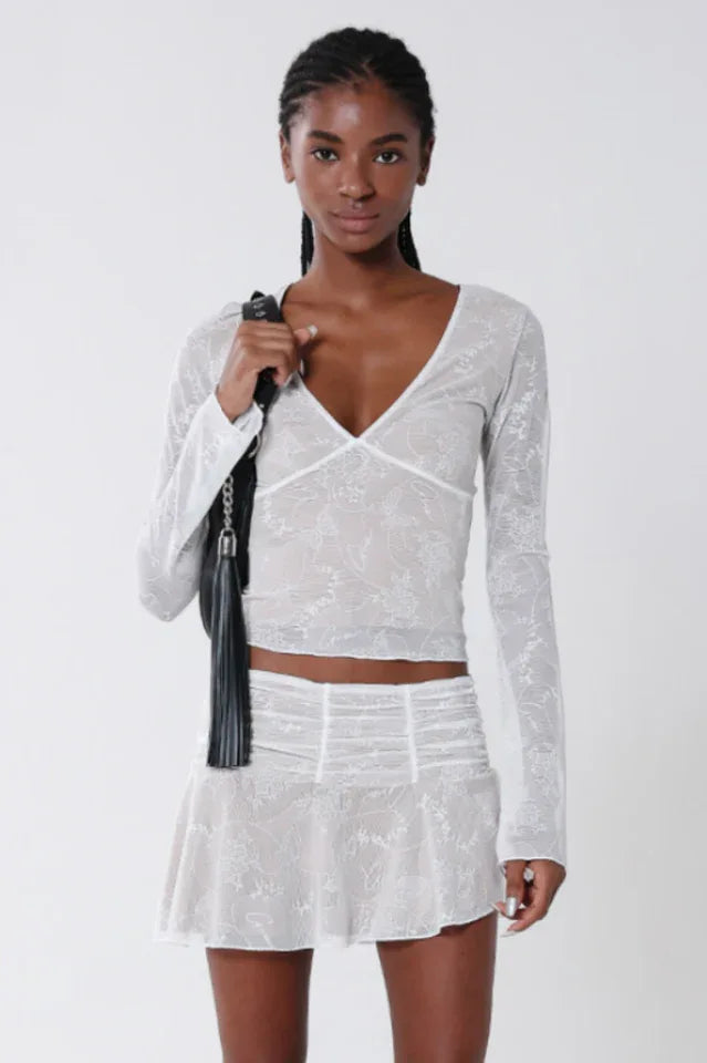 Yvette Top + Skirt Set - TEVQA Main image