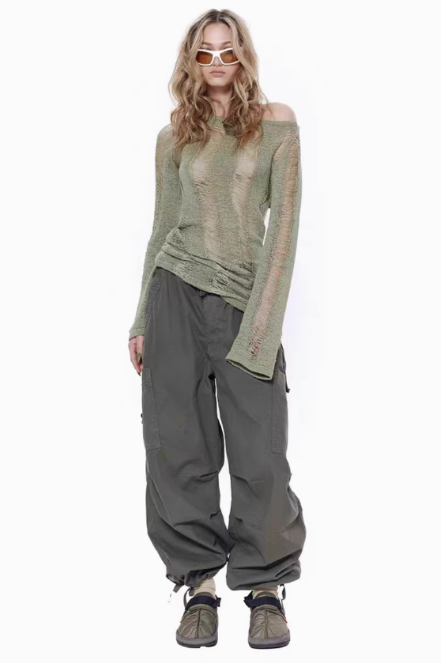 Vintage Parachute Cargo Pants | Dress In Beauty