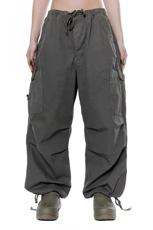 Vintage Parachute Cargo Pants - TEVQA