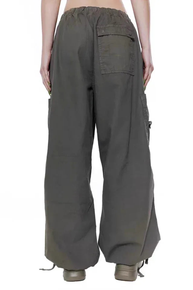 Vintage Parachute Cargo Pants - TEVQA