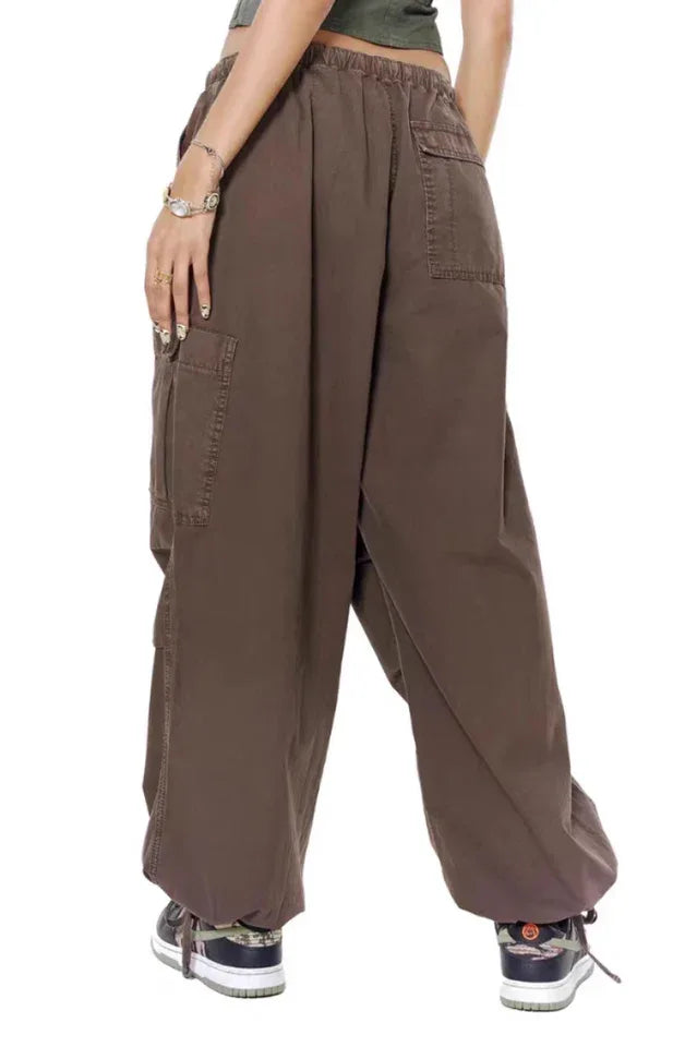 Vintage Parachute Cargo Pants - TEVQA