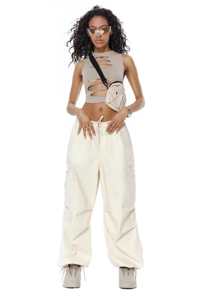 Vintage Parachute Cargo Pants | Dress In Beauty