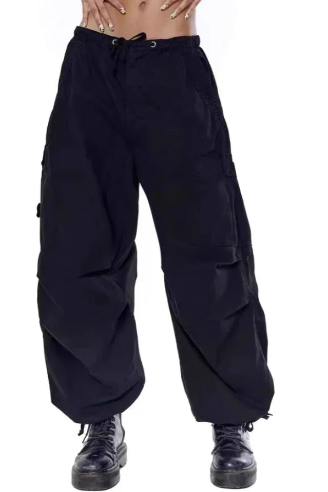 Vintage Parachute Cargo Pants - TEVQA