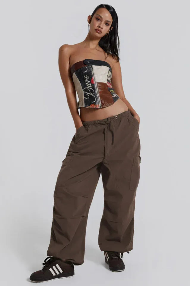 Vintage Parachute Cargo Pants - TEVQA Secondary image