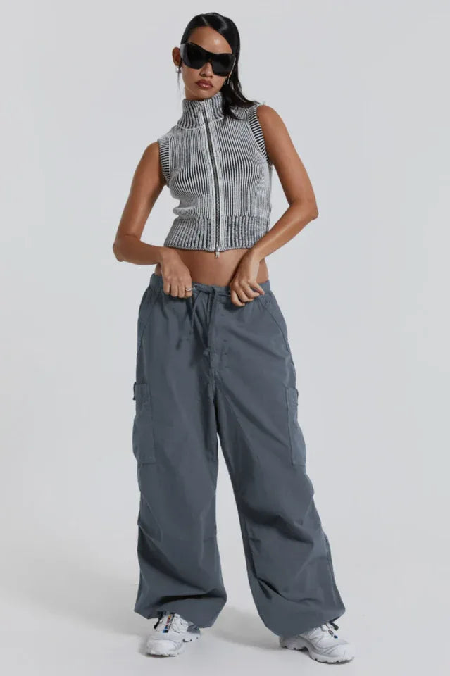 Vintage Parachute Cargo Pants - TEVQA