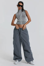 Vintage Parachute Cargo Pants - TEVQA