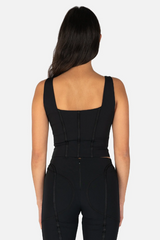 Black Lara Corset Top | Dress In Beauty