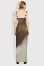 Digital floral print maxi dress - View 7 | TEVQA