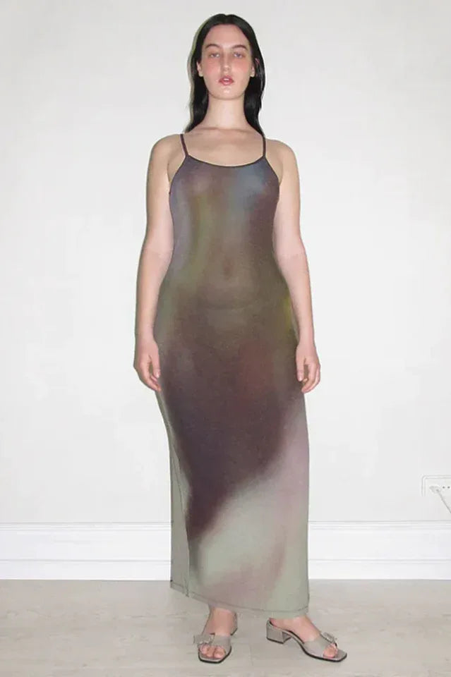 Digital floral print maxi dress - View 13 | TEVQA