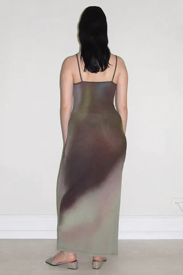 Digital floral print maxi dress - View 16 | TEVQA