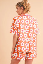 Floral print pajama set - View 10 | TEVQA