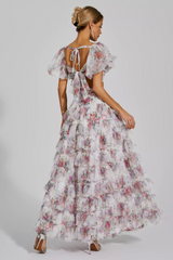 Braylee Purple Floral Ruched Set | Dress In Beauty