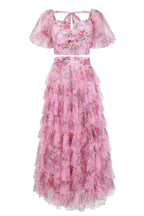Braylee Purple Floral Ruched Set - View 16 | TEVQA