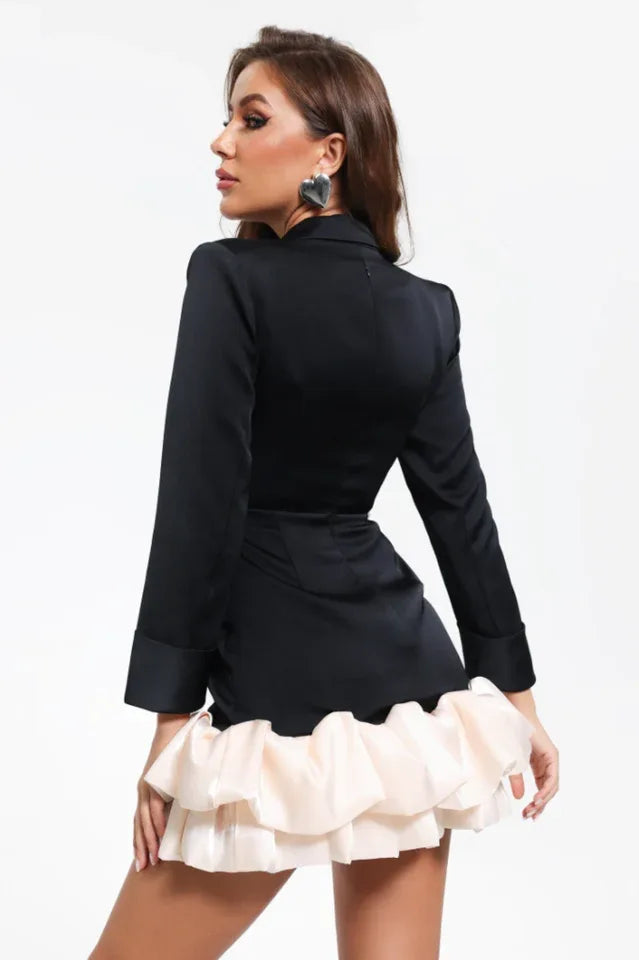 Aubrey Diamante Organza Blazers - TEVQA Secondary image