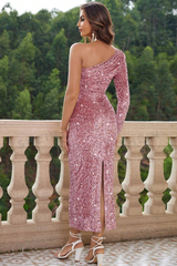 One Shoulder Sequin Bodycon Dress | Dress In Beauty