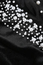 Long sleeve beaded mini dress - View 9 | TEVQA